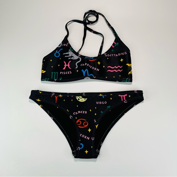 Hoaka Other - Hoaka X Pony bikini swimsuit Astrology signs bikini women’s size top XS bottom S